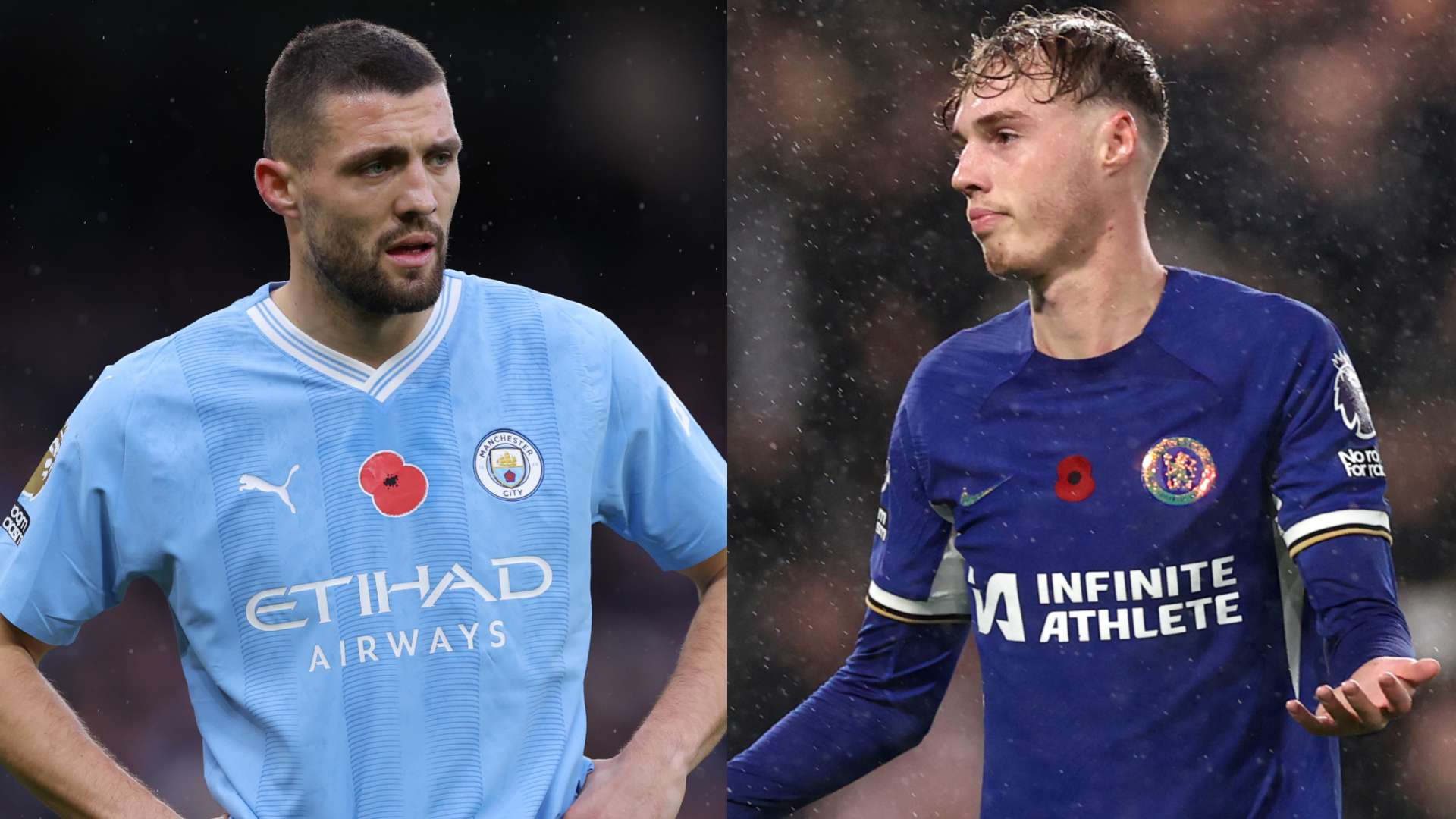 Mateo Kovacic Cole Palmer Manchester City Chelsea 2023-24