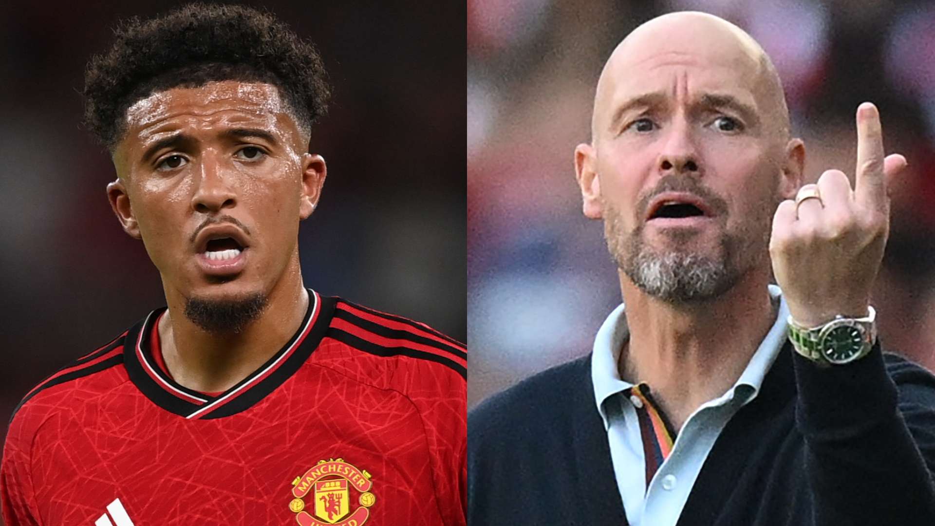 Jadon Sancho Erik ten Hag Man Utd split