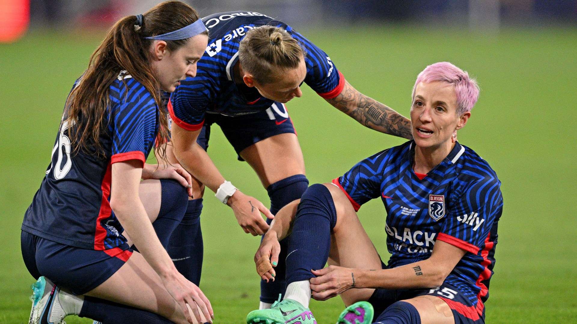 Megan Rapinoe injury NWSL final 2023