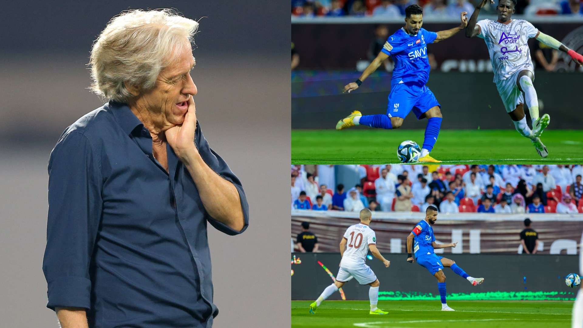 Jorge Jesus Hilal Salman Al Faraj Salem Al-Dawsari 2023-2024 Kings Cup Al Jabalain