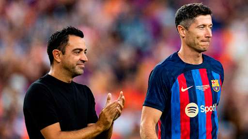 GER ONLY Xavi Lewandowski Barcelona