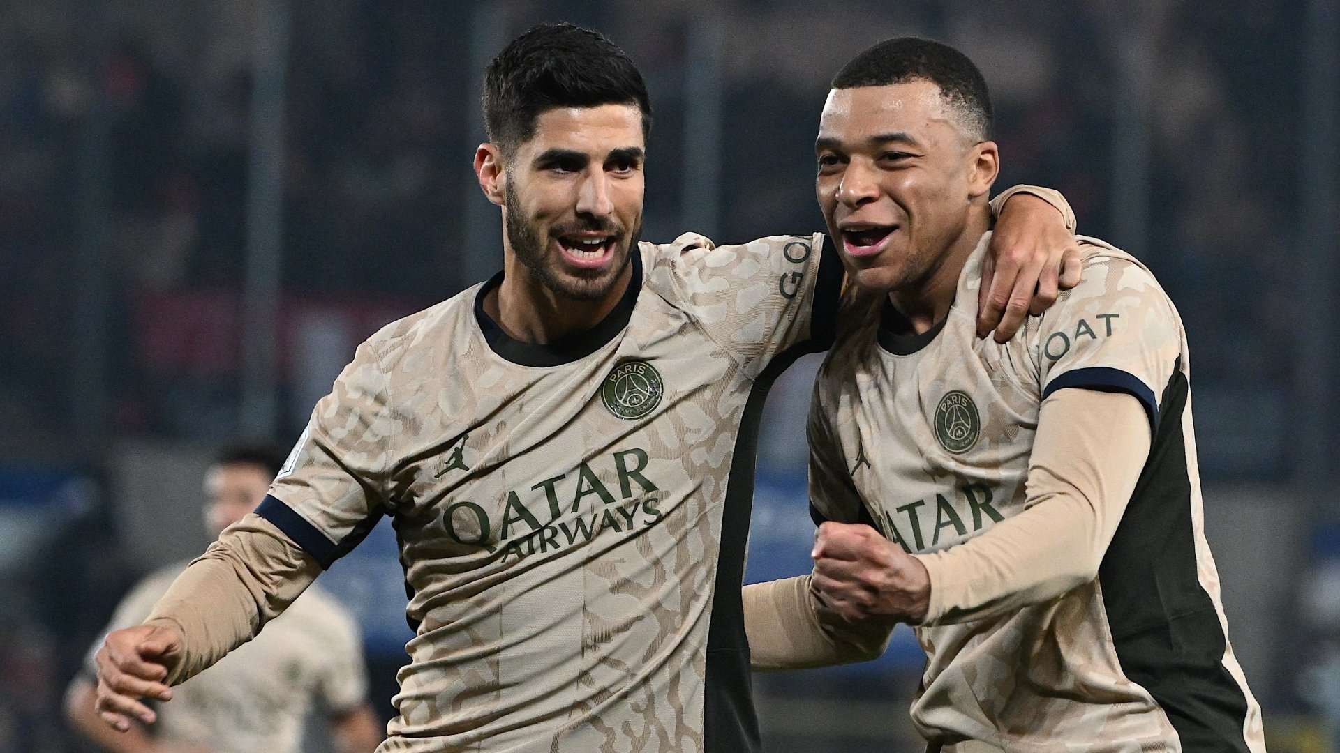 Marco Asensio Kylian Mbappe Paris Saint-Germain 2023-24