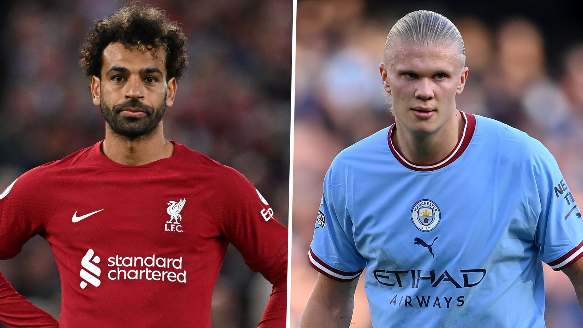 Liverpool Manchester City - Salah Haaland