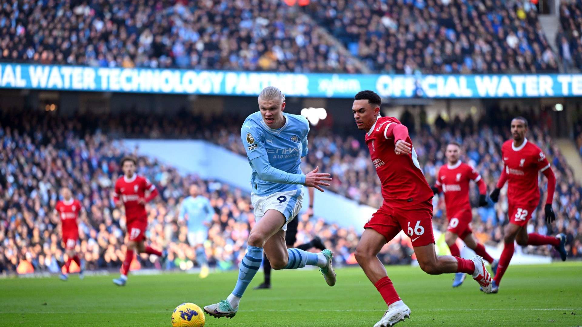 Liverpool Man City Erling Haaland Trent Alexander-Arnold 2023-2024