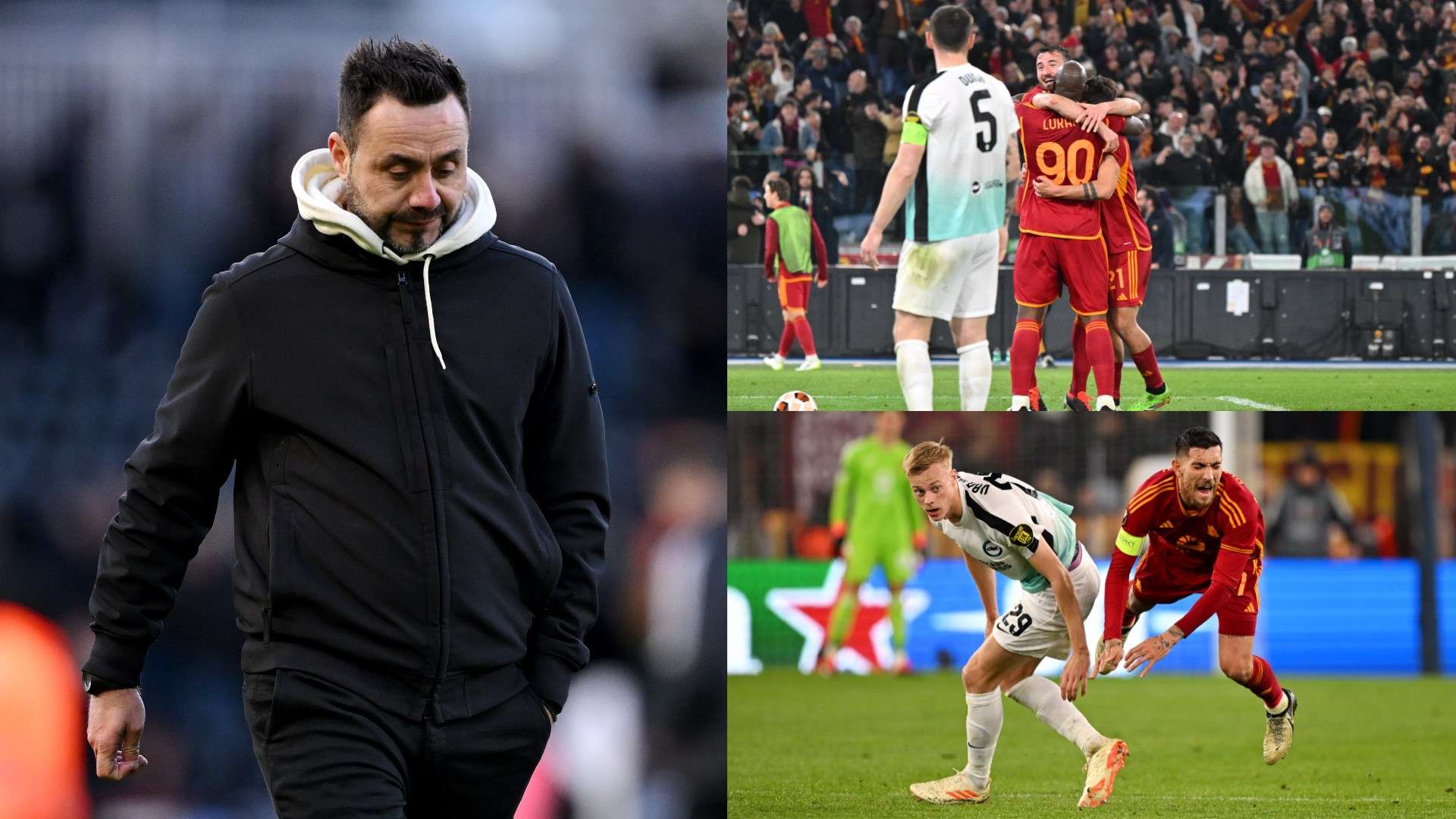 Roberto De Zerbi Brighton Roma 2024 Europa League