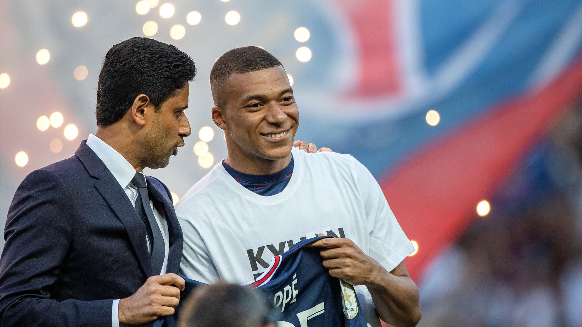 Nasser Al-Khelaifi Kylian Mbappe PSG