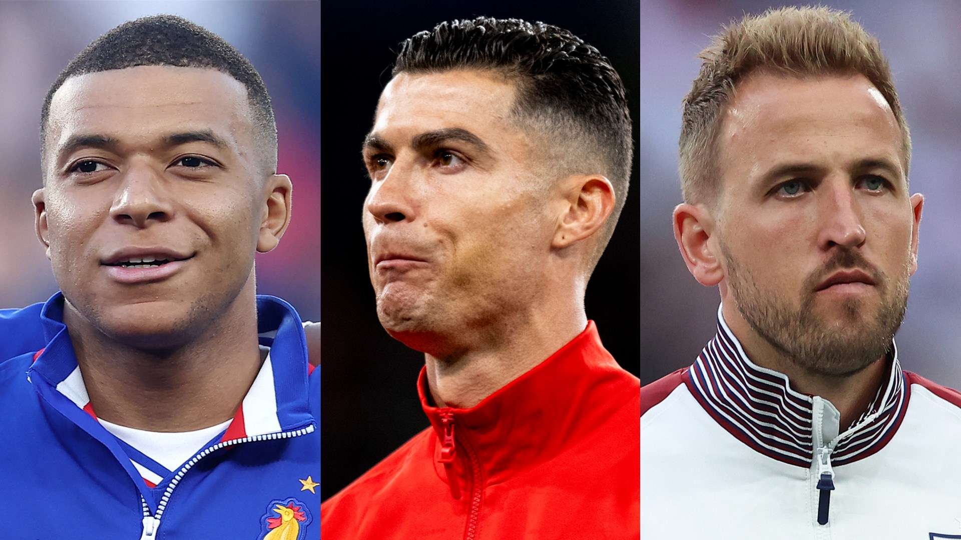 Kylian Mbappe Cristiano Ronaldo Harry Kane