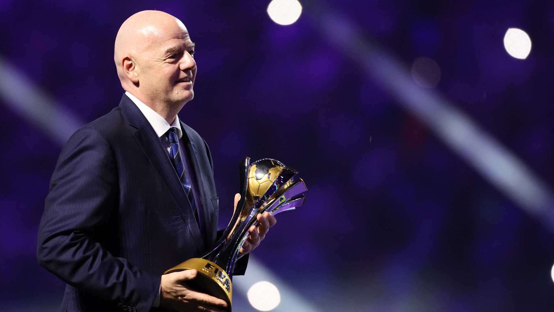 20240530 Gianni Infantino Club World Cup trophy