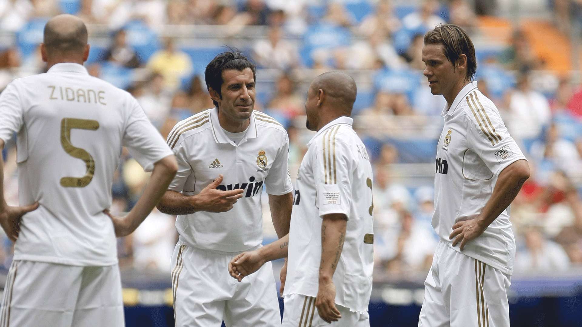 GER ONLY Real Madrid Zidane Figo Roberto Carlos Redondo