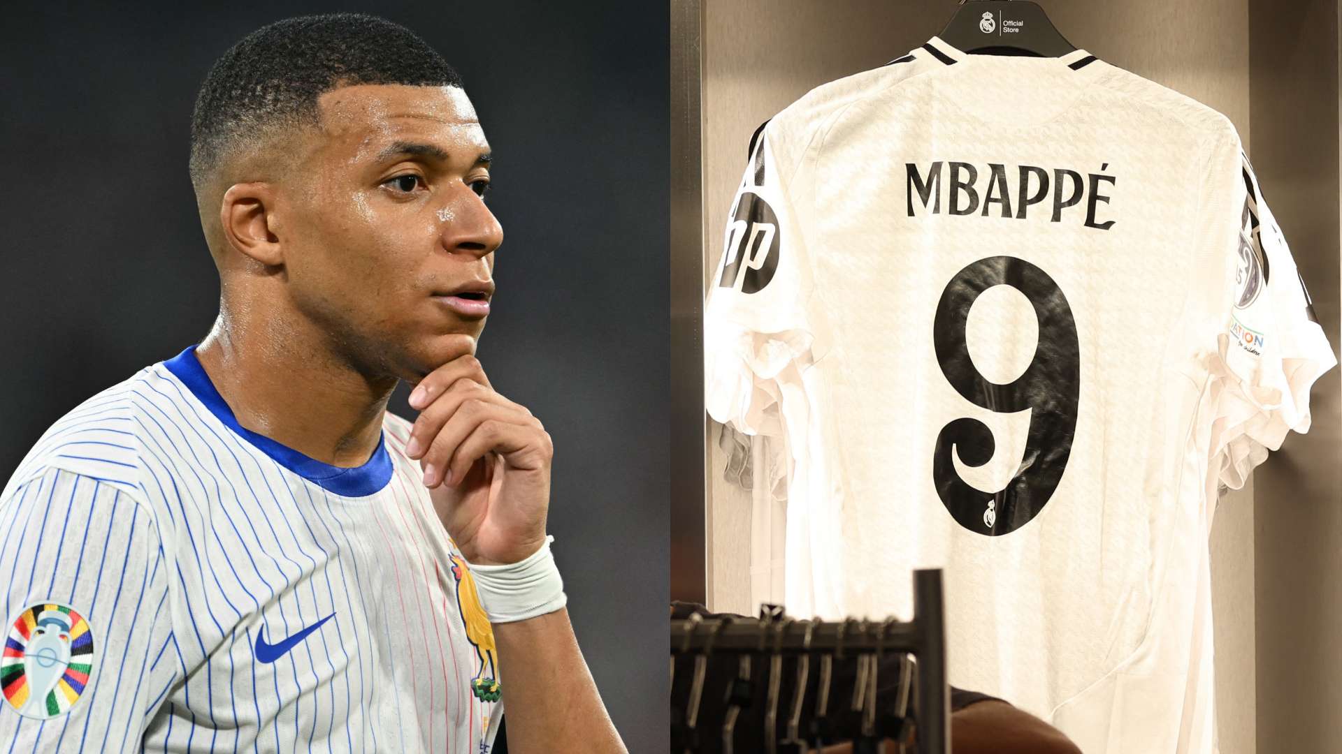 Kylian Mbappe Real Madrid shirt 2024