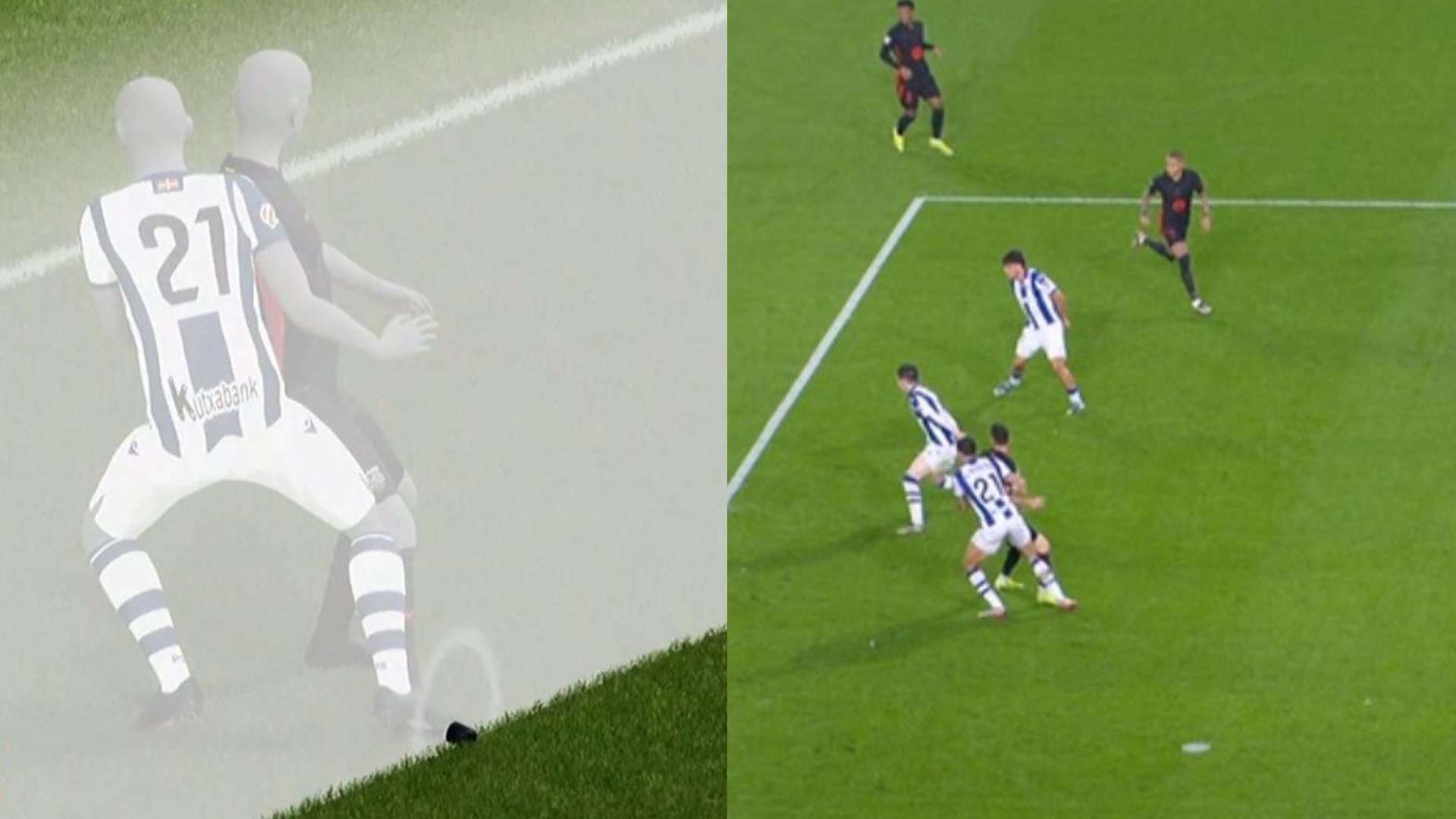 Offside Lewandowski Real Sociedad Barcellona