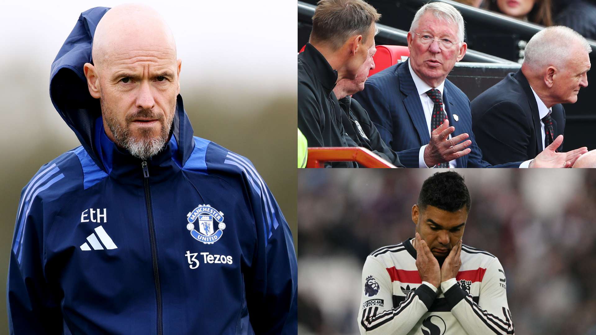 Erik ten Hag Sir Alex Ferguson Casemiro Man Utd