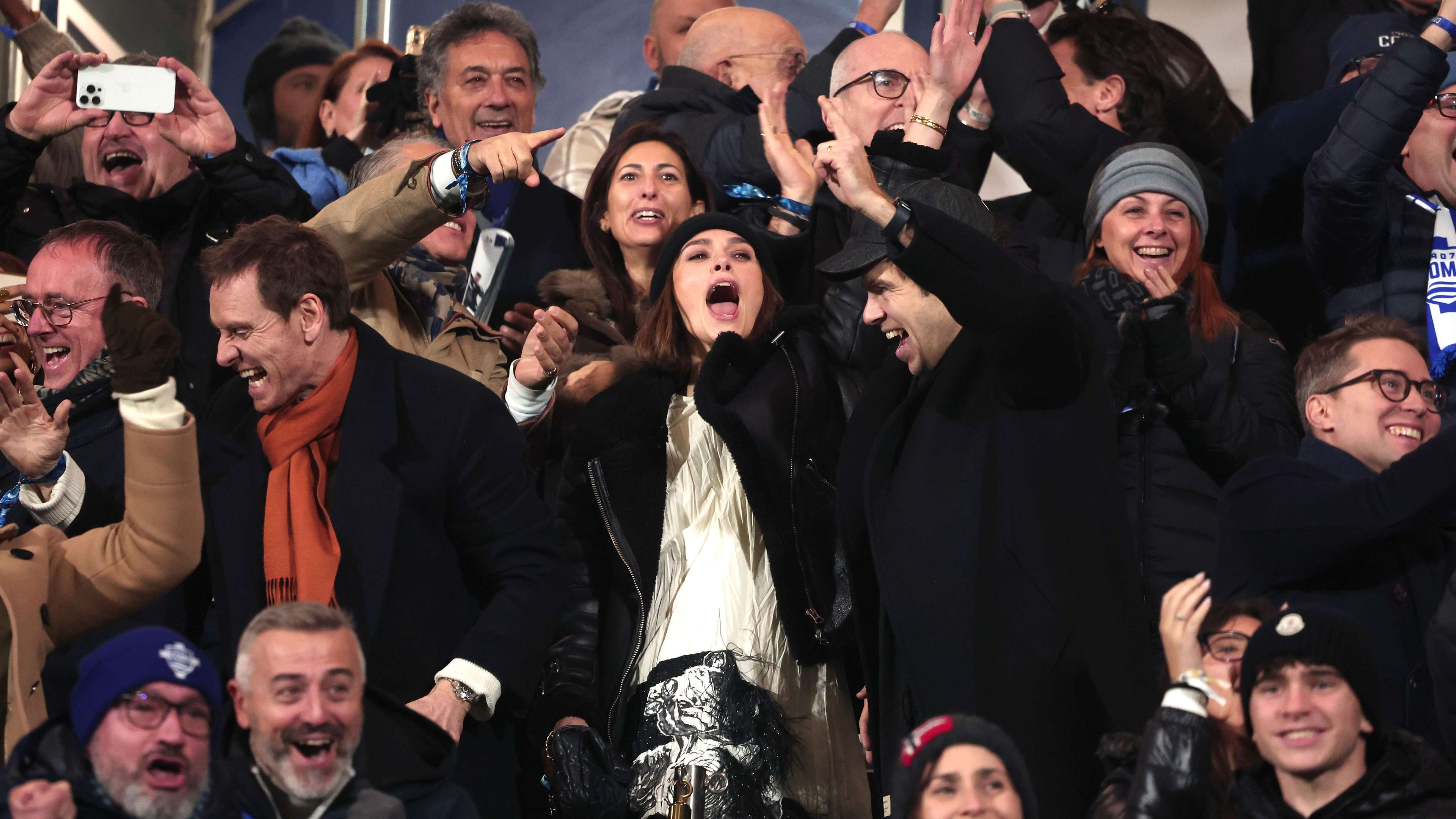 Celebrities Sightings At Como 1907 Vs Roma Football Match