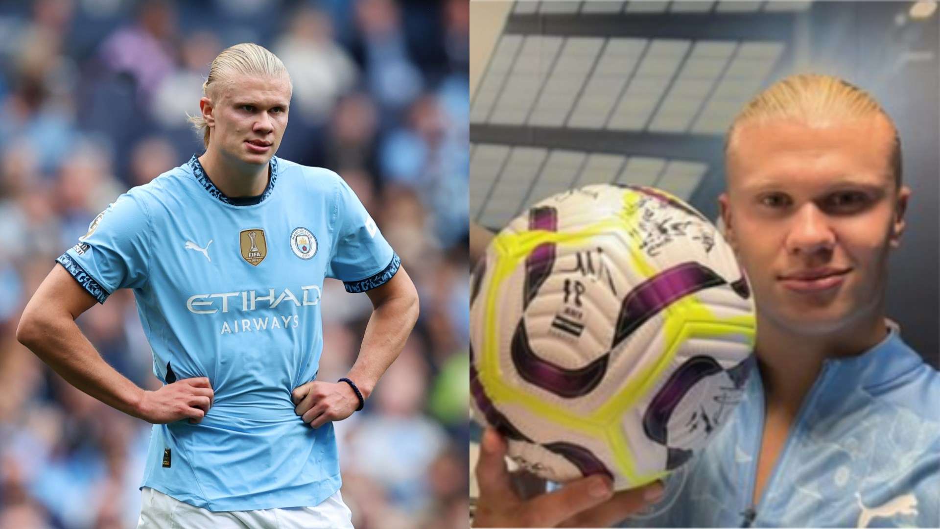 Erling Haaland Manchester City Ball 2024