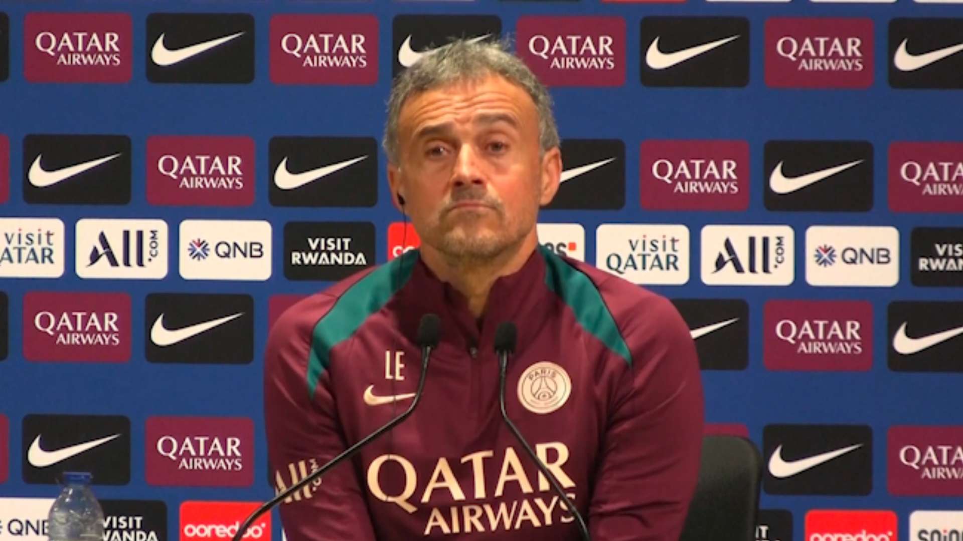 Luis Enrique auf der Pressekonferenz